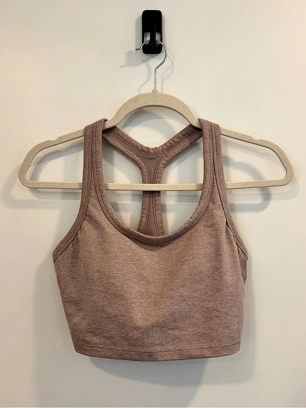 prAna Heavana Racerback Bralette in Heathered Tan | XSmall